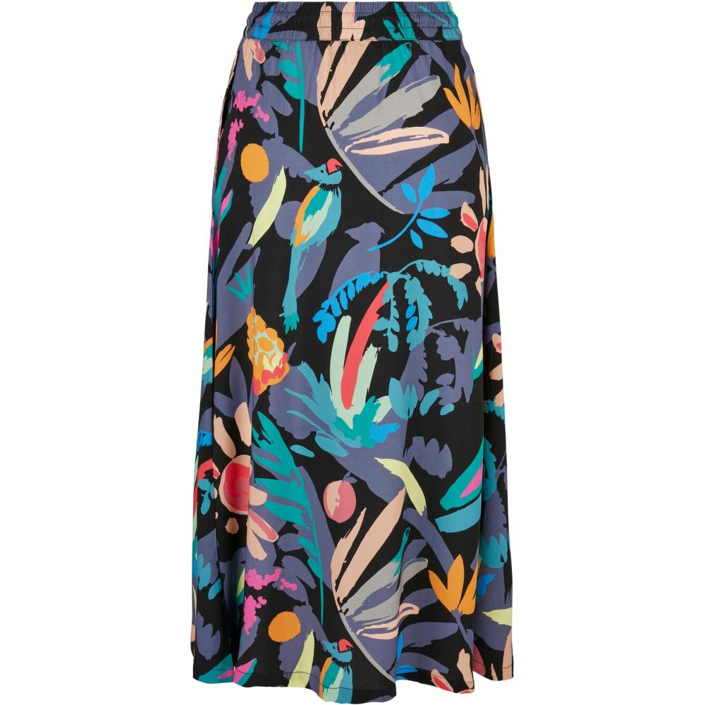 Urban Classics - Viscose Midi Jupe longue - Noir